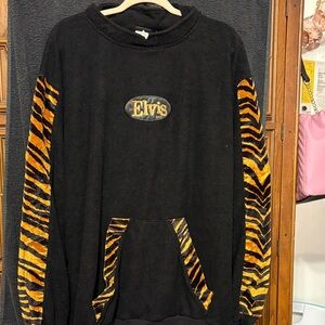 Vintage Elvis Presley Sweatshirt XX-Large Tiger Stripes Pullover 1999 TCB USA